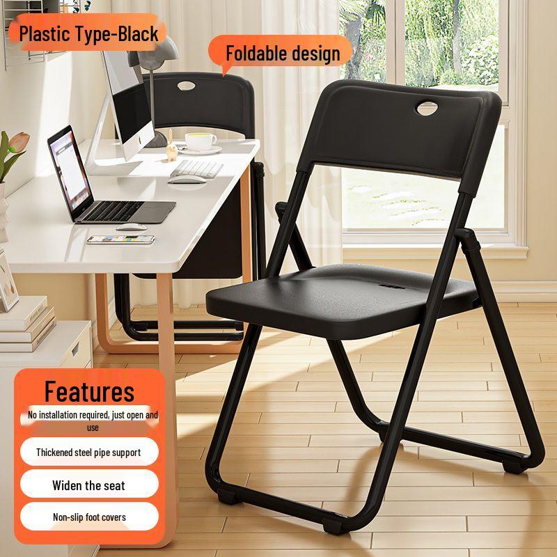 Folding Chair with Backrest for Home, Office, Dining, Dorm, and Events.