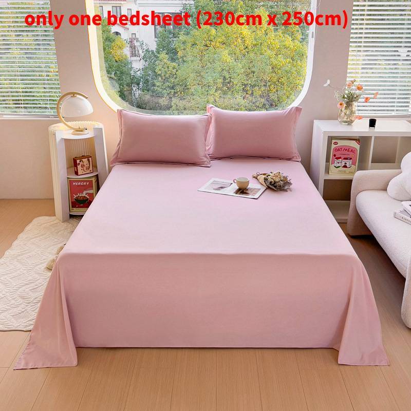 Modern Minimalist Cotton Bed Sheet With Soft Washable Fabric For Single Dorm Bed