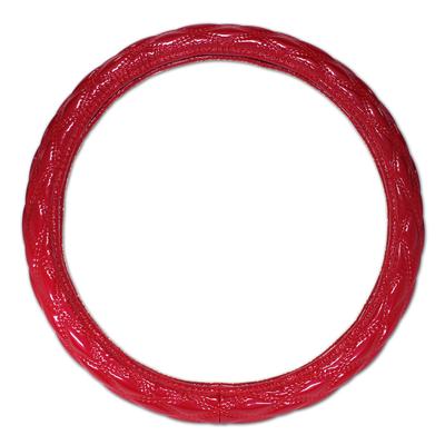 Fluffy Steering Wheel Cover Truck Red 41cm Large Dump Bus Steering Wheel Cover Enamel Quilted Steering Wheel Cover Truck Accessories