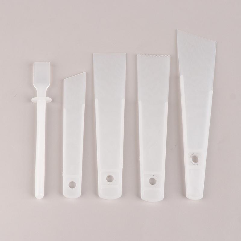 

VP 5PCS new Leather Scraper Gumming Board DIY Handmade Leather Tools PP Practical Gluing Leather Accessories