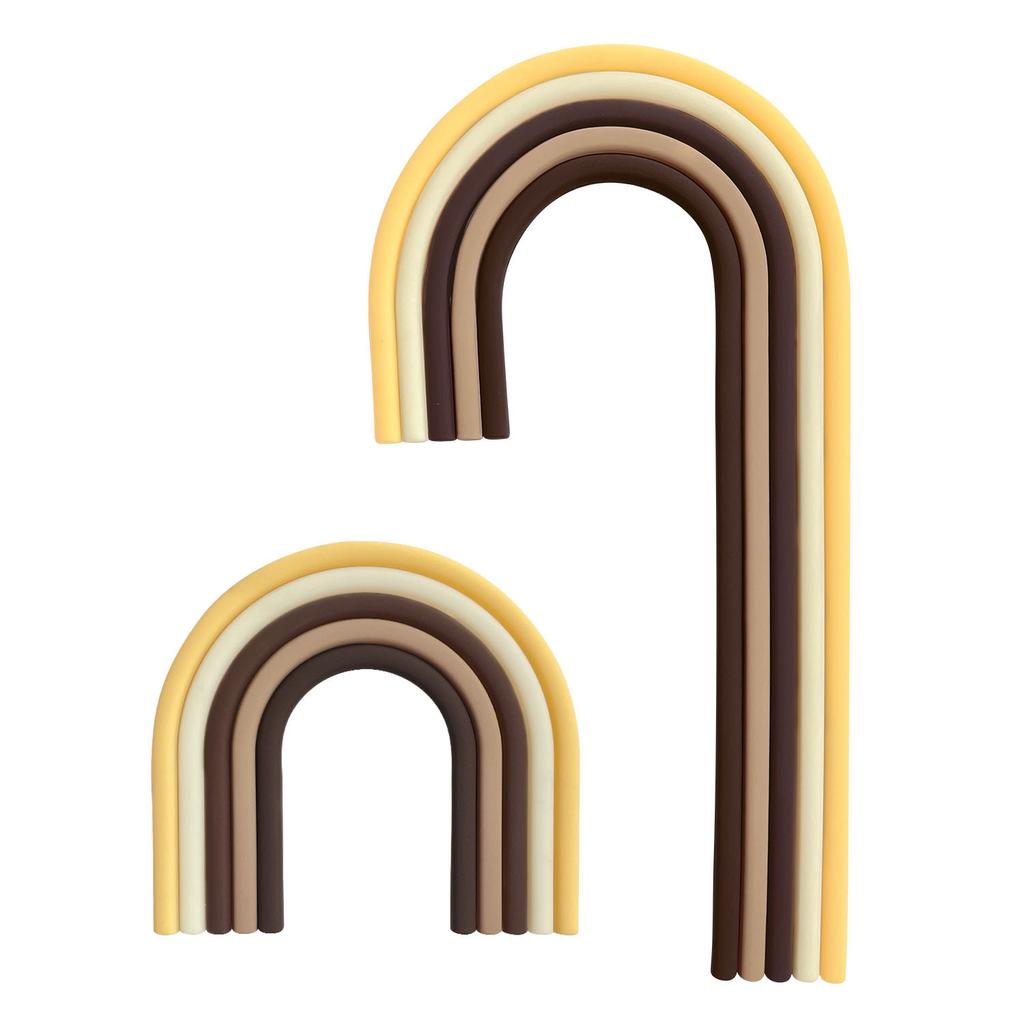 2 ks Duhové Toppery na Dort Barevné Koule Dekorace na Dort na Svatbu Baby Shower Dívky Chlapci Potřeby pro Narozeninovou Oslavu