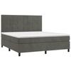 VidaXL Sommier à Lattes de Lit avec Matelas et LED, Lit Rembourré, Lit Double, Lit Adulte de Chambre à Coucher Intérieur, 3136138