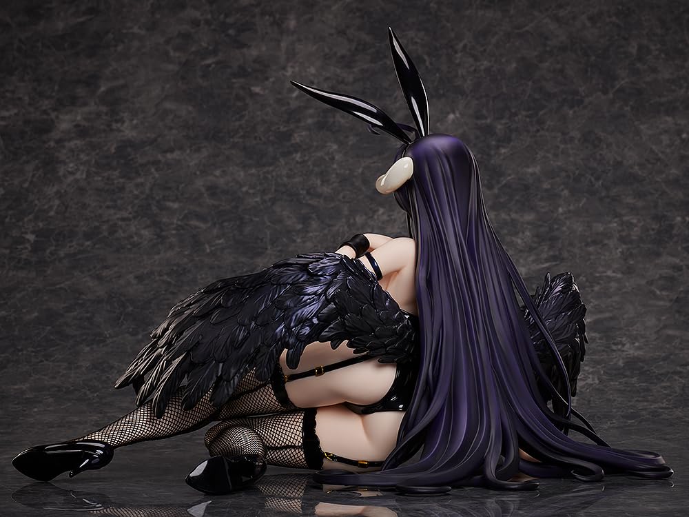 Plastová malovaná hotová figurka Overlord Albedo Black Bunny Ver. 1/4
