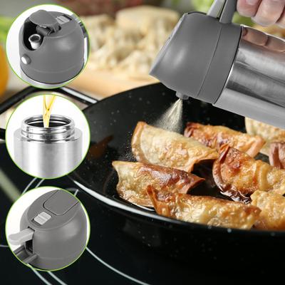 Spruzzatore Olio in Acciaio Inossidabile 304 per Barbecue Cucina Olio d'Oliva Spruzzatore Cucina Cottura Olio Spray Bottiglia Vuota Aceto Dispenser