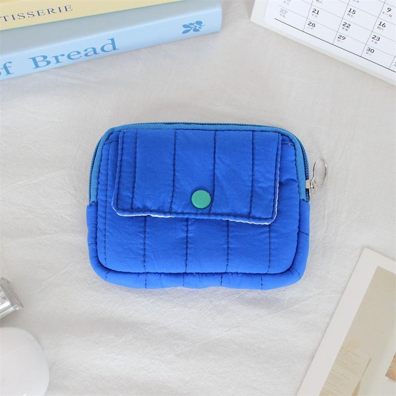 Cute Cartoon Floral Quilting Document Storage Bag Card Wallet Coin Purse ID Card Holder Driver's License Holder Badge Holder