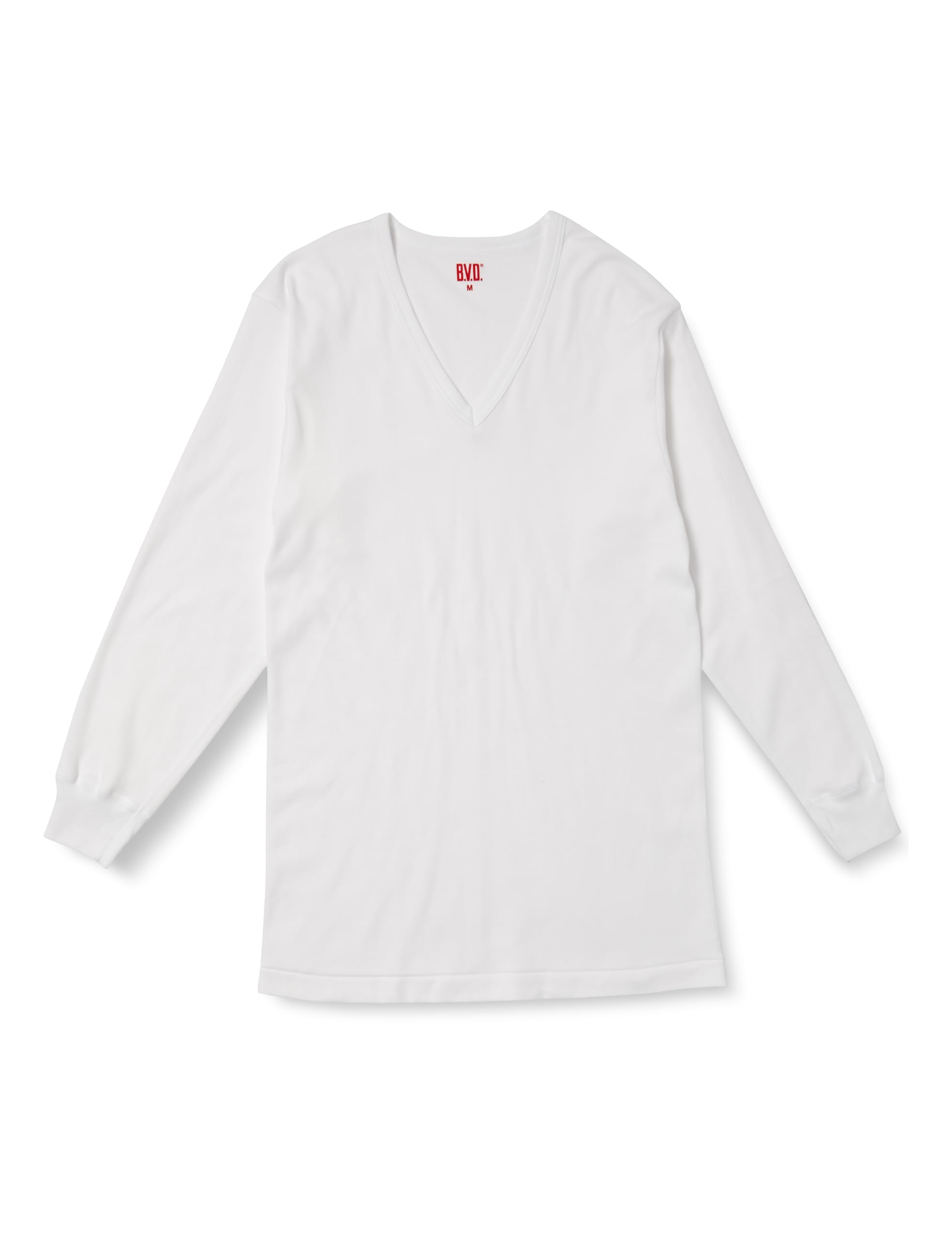 

Warm Smooth Long White B.V.D. Men s Undershirt, Fleece-Lined, V-Neck, Sleeve, белый