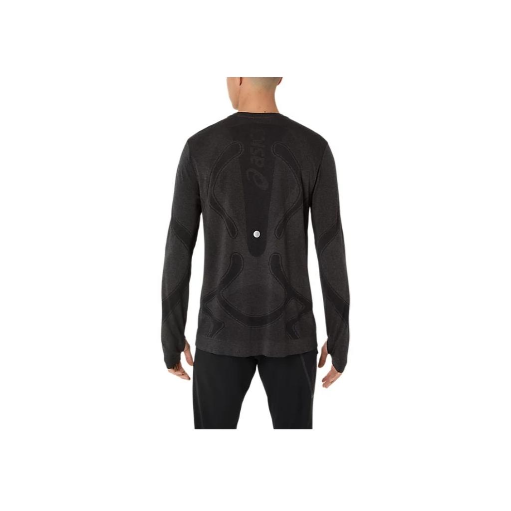 Asics Road Actibreeze™ Comfortable Versatile Trendy Long Sleeve T-Shirt Men tops Black 2011D356-001