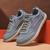 New Autumn Solid Color Mens Casual Shoes Odor Resistant And Breathable Outdoor Sports Shoes Comfortable Commuting Walking Shoes