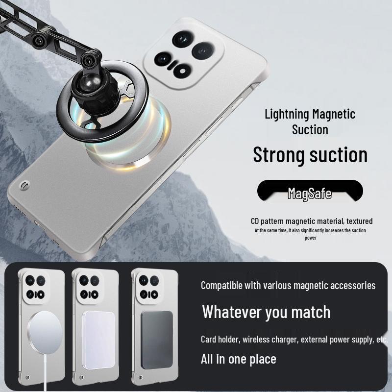 iQOO15 Ultra-Thin Frosted Magnetic Protective Phone Case - Semi-Wrapped, Anti-Fall Design