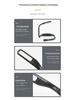 Rechargeable 3-Color Neck Reading Light - Portable, Dimmable, Ideal for Outdoor Camping and Night Reading