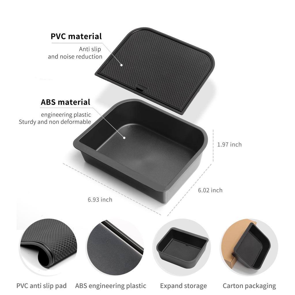 For Toyota Land Cruiser Prado 250/ Lexus GX 550 2025 2025 Car Armrest Storage Box Cool Box Case Organizer Tray Accessories