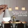 E27 LED Rechargeable Light Bulb, Water-resistant, 220V Constant Current Emergency Light, Suitable for Home, Outdoor, and Camping Use.