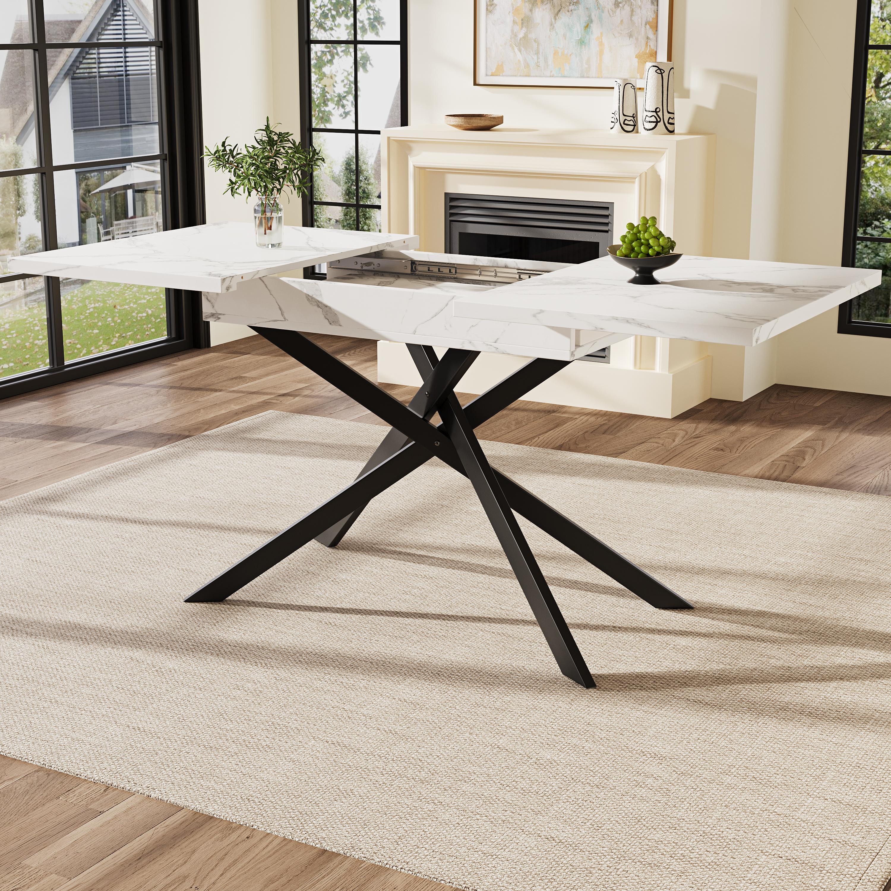 Dining Table Telescopic Table (120-160cm), Extendable