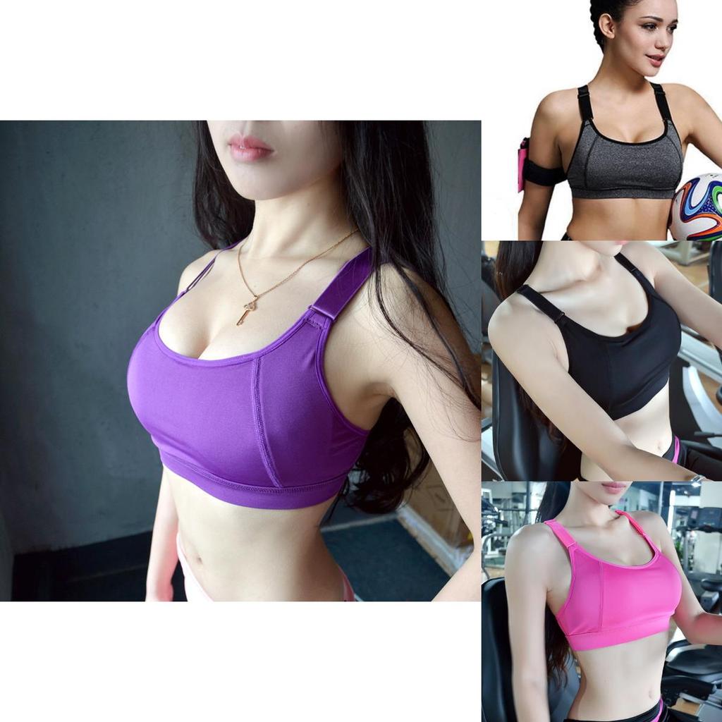 Athletic Running Sports Bra With Shockproof Reinforced Support For Active Women