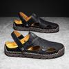 Genuine Leather Men Sandals Outdoor Slippers Men Summer Shoes Comfort Beach Sandals Men Outdoor Sneakers Big Size 48