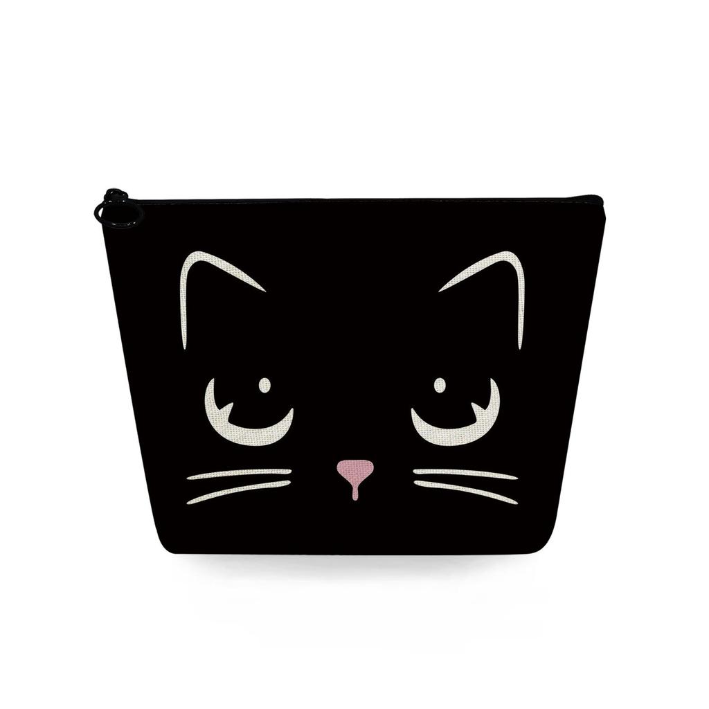 Women Cat Print Cosmetic Bag Toiletries Organize Travel Storage Case 6744