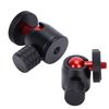 Mini Tripod Ball Head with 1/4 Inch Screw and Hot Shoe Mount Adapter for DSLR Camera Ring LightRed Ball