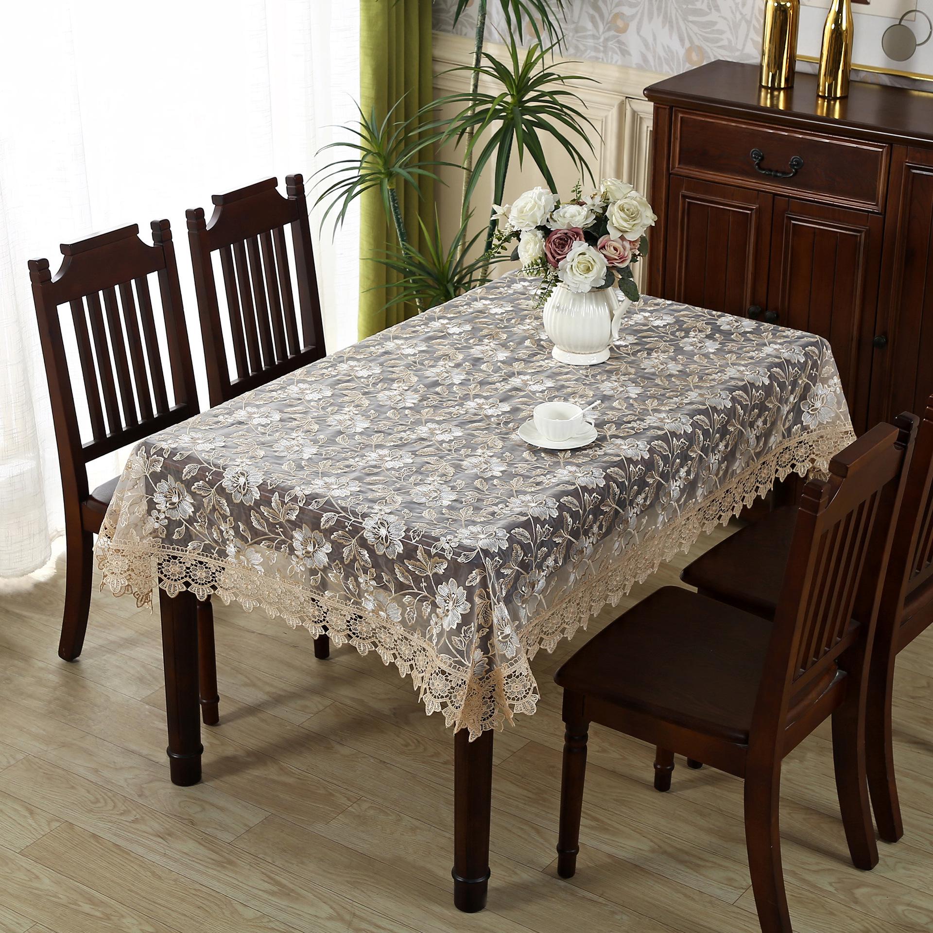 

Роскошная скатерть Nordic Light, кружевная скатерть, износостойкая скатерть для журнального столика, бытовой пылезащитный чехол, декоративная скатерть, длинная скатерть 110*160