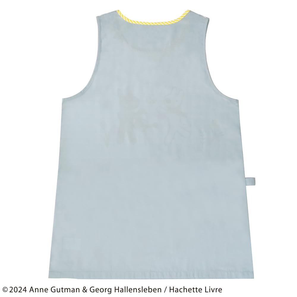 Saint Lisa and Gaspard FLEURS Blue One Size Fits Ladies' Apron, Gray, M-L