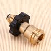 Universal Fit Gas Adapter Converts POL To QCC1/Type 1 Outlet Brass Adapter with Valve Propane Pressure Valve for Outdoor Camping