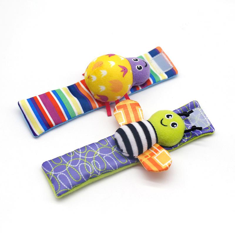 Pädagogisches Baby-Rassel-Armband & Socken-Set für Neugeborene (0-1 Jahr)