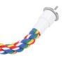 2Pcs Bird Rope Perches Brightly Colored   Chew Toy   Swings Spiral Stand