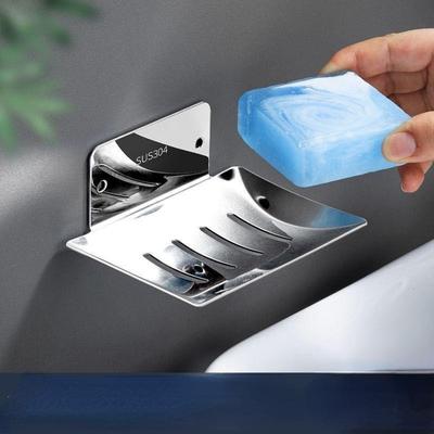 Portasapone 304 in acciaio inox non perforato nero per scarico bagno portasapone mensola a parete