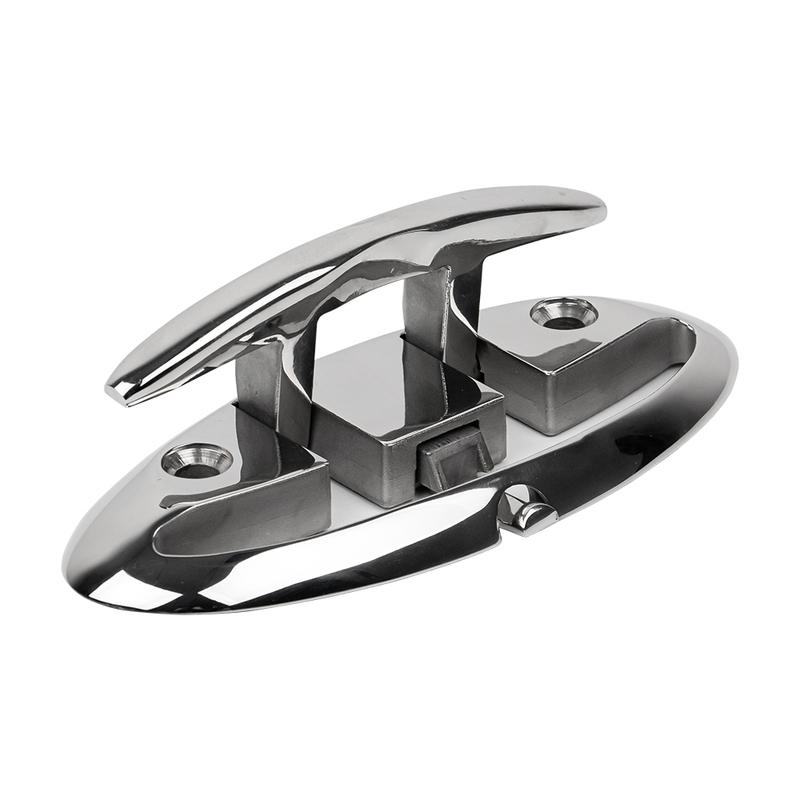 316 Stainless Steel 8 Inch Marine Folding Cleats Boat Dock Cleat With Button Boat Accessories Marine Hardware
