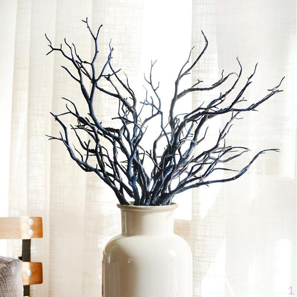 

5 Twigs 20 Heads Artificial White Dry Plant Tree