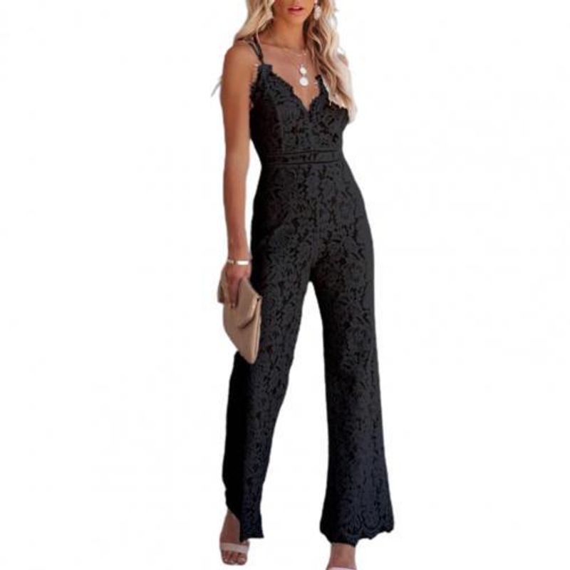 Summer Casual Lace Jumpsuit Woman Summer Casual Lace Jumpsuit Female