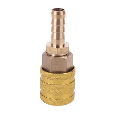 Adattatore per pompa in ottone con giunto di gonfiaggio per valvola per pneumatici da 8 mm, connettore rapido, accessori di conversione per il riempimento di pneumatici per biciclette, motociclette e auto