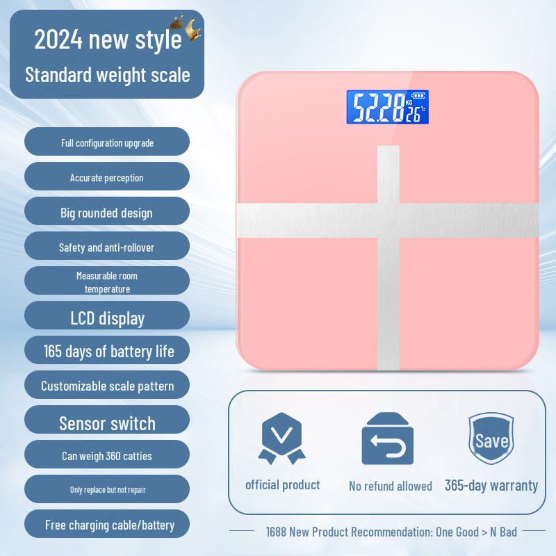 Rechargeable High Precision Body Weight Scale - Hetang Electronic Weighing Scale for Home Use
