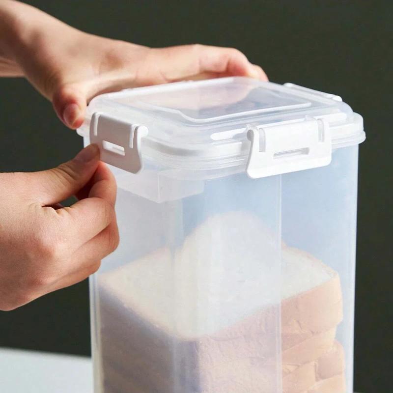 Bread Loaf Container Clear Airtight Bread Box With Lid Sandwich Bread Holder For Homemade Bread Tall Bread Saver For Kitchen