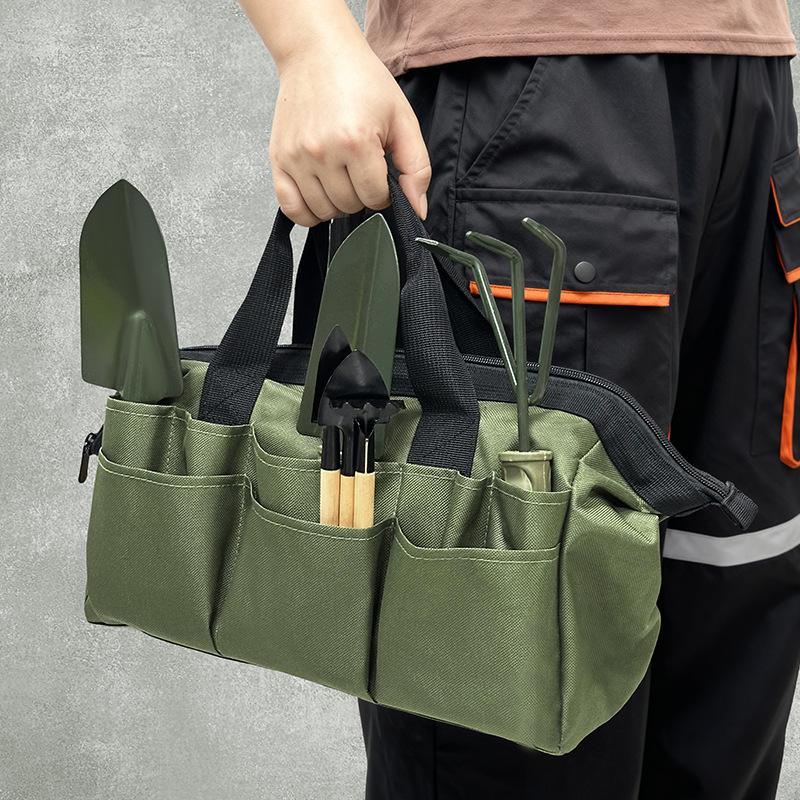 Borsa da Giardino Penggong Resistente all'Usura con Tasche Multiple - Borsa Portatile di Grande Capacità e Resistente ai Graffi