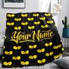 1PC Custom Name Wu-Tang Clan Patterned Flannel Blanket Suitable For All Seasons for Home Decor Warmth and Comfort Gifts Holiday Present -HE228