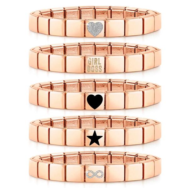 Nomination Bracelet Glam Symbol Rose Gold & Enamel 239104