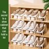 Compact Double-Layer Shoe Rack Organizer for Dorms and Homes