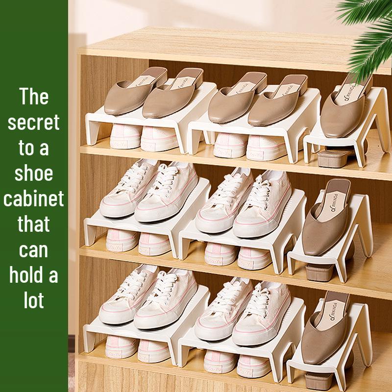Compact Double-Layer Shoe Rack Organizer for Dorms and Homes