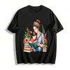 Mutter und Kind Lesen Druck Lässiges Oberteil Warmes Eltern-Kind-T-Shirt Reines Baumwoll-T-Shirt