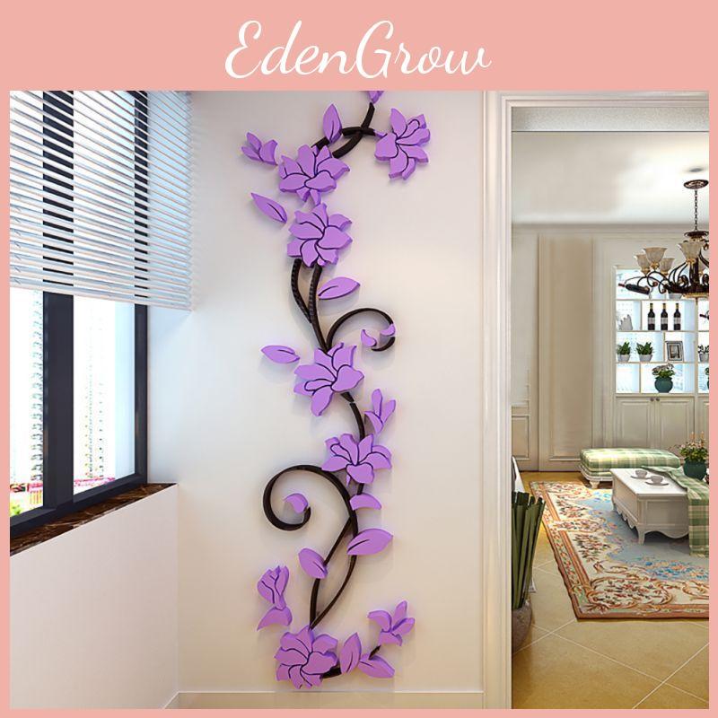 Decal Flower 3d Mirror Wall Sticker Diy Removable Art Mural Home Room Decor Gift