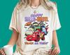 Retro Disney Cars Lightning McQueen Halloween Shirt | Disney Pixar Cars Happy Hallo-Wheel Truck or Treat Shirt | Aesthetic Gift R743