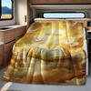 Faith Cross Dove Religious Throw Blanket Soft Flannel RV Camper Van Bed Sofa Travel Blanket