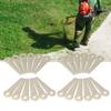 24Pcs Plastic Cutter Blades Lawn Mower Head Blade Replacement 4111‑007‑1001 for Stihl PolyCut