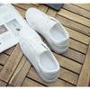 Fashion White Shoes Women's 2025 Spring and Autumn New Women's Shoes Student Flat Trendy Shoes All-match Sports Casual Sneakers