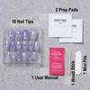 Square Nail Tips - 25SS TITApress Purple