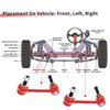 UXCELL 2pcs Front Sway Bar Links Stabilizer Link Kit for Toyota Tacoma 2WD 4WD 05-17