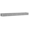 Planter Light Grey 580 X 100 X 45 Cm Galvanized Steel