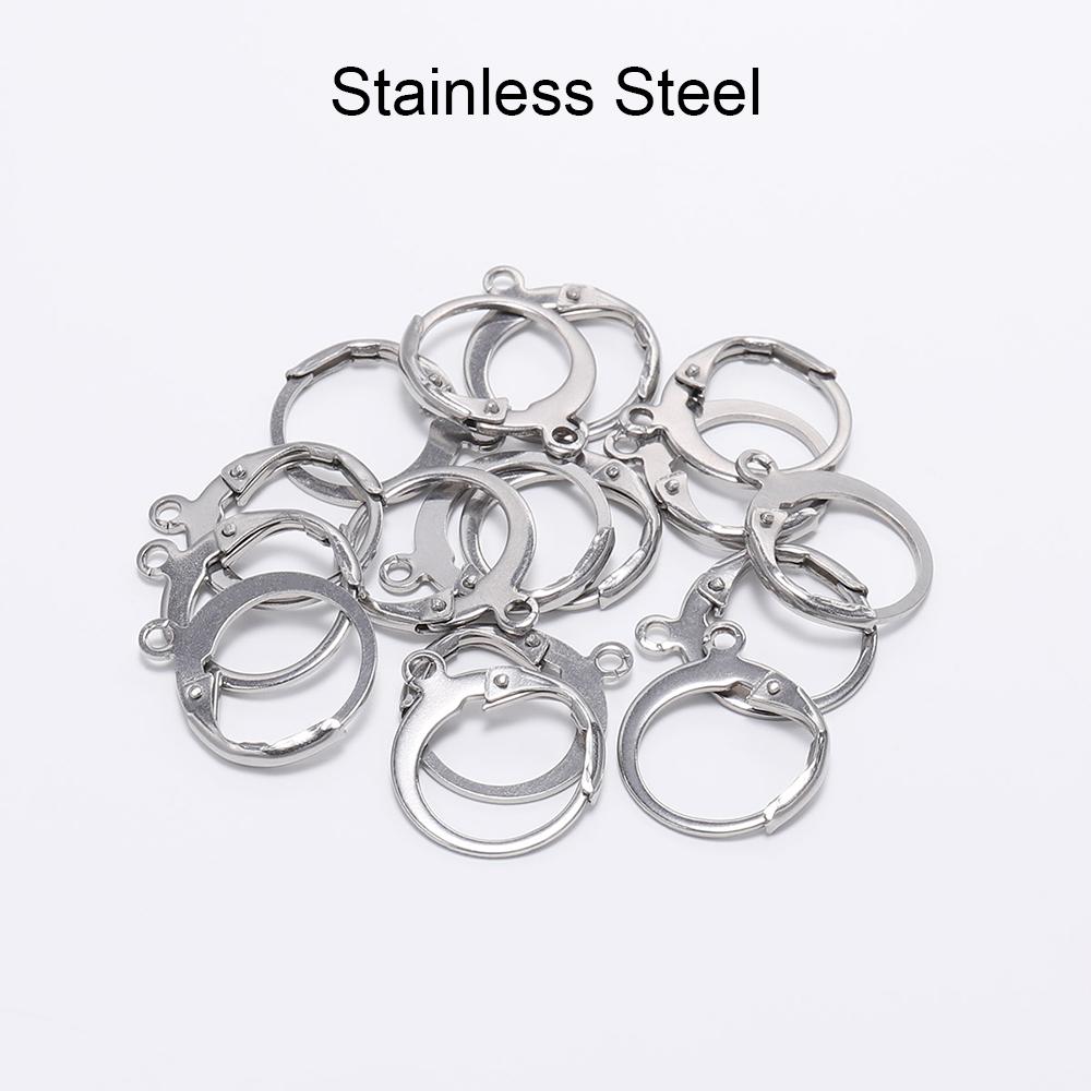 20pcs/lot 14x12mm Gold  France Lever Earring Hooks Wire Settings Base Earrings Hoops For Jewelry Making Finding Supplies