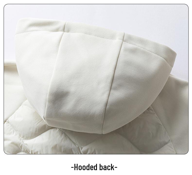 2025 Schicke Patchwork-Daunenjacke: Herbst/Winter Kurzer Stil, Große Größen, Koreanische Akademische Mode.