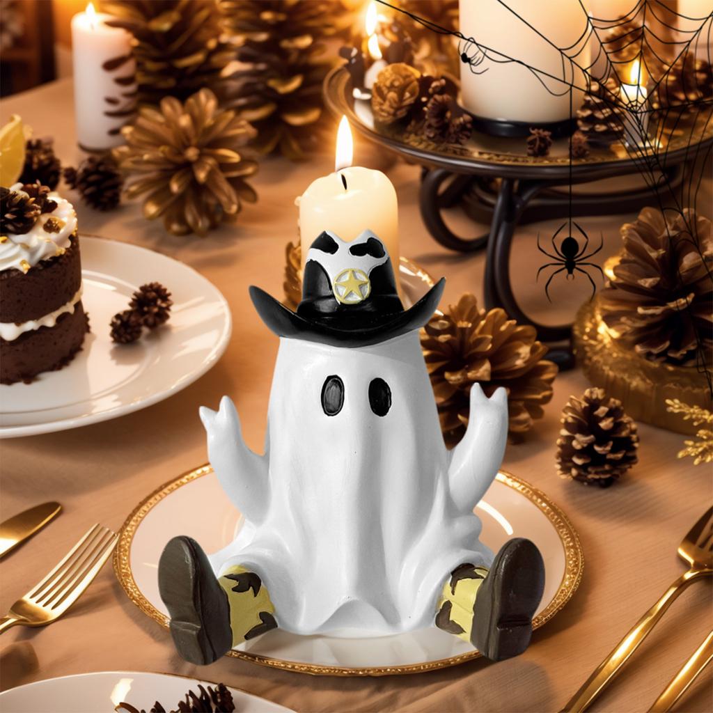 Mini Ghost Ornaments with Boots Afraid of Cute Desktop Atmosphere Halloween Feeling Send Girlfriend Cat Gift Home Decoration Cra